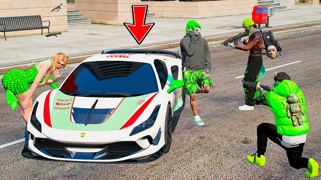 Saquea El Ferrari F8 Del Clan Verde y Me infiltro su Base Gta 5 RP