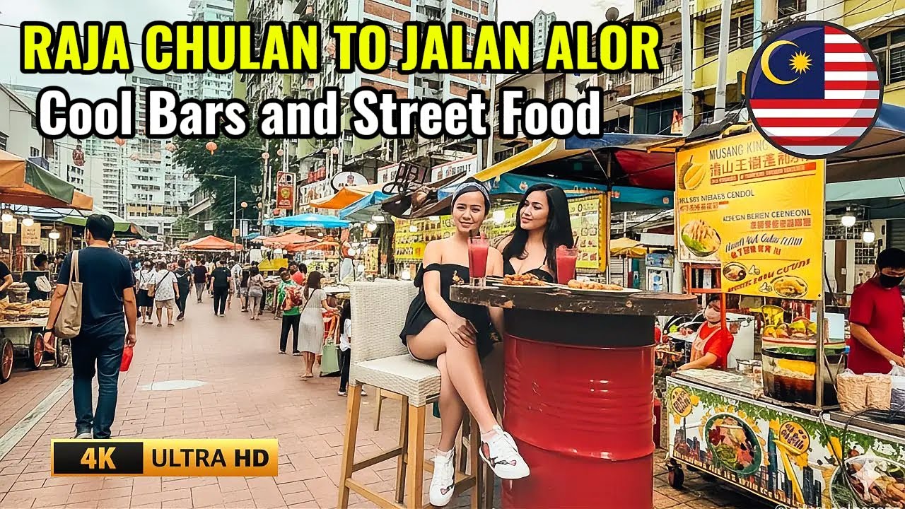 Raja Chulan Street to Jalan Alor | The Best Food Walk in KL? | 4K City Walk