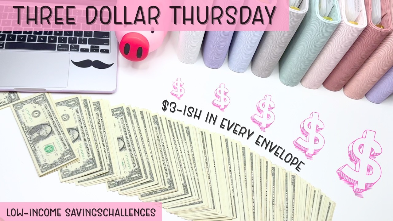 $3 Dollar Thursday-Ish | Cash Stuffing Sinking Funds And Savings Challenges