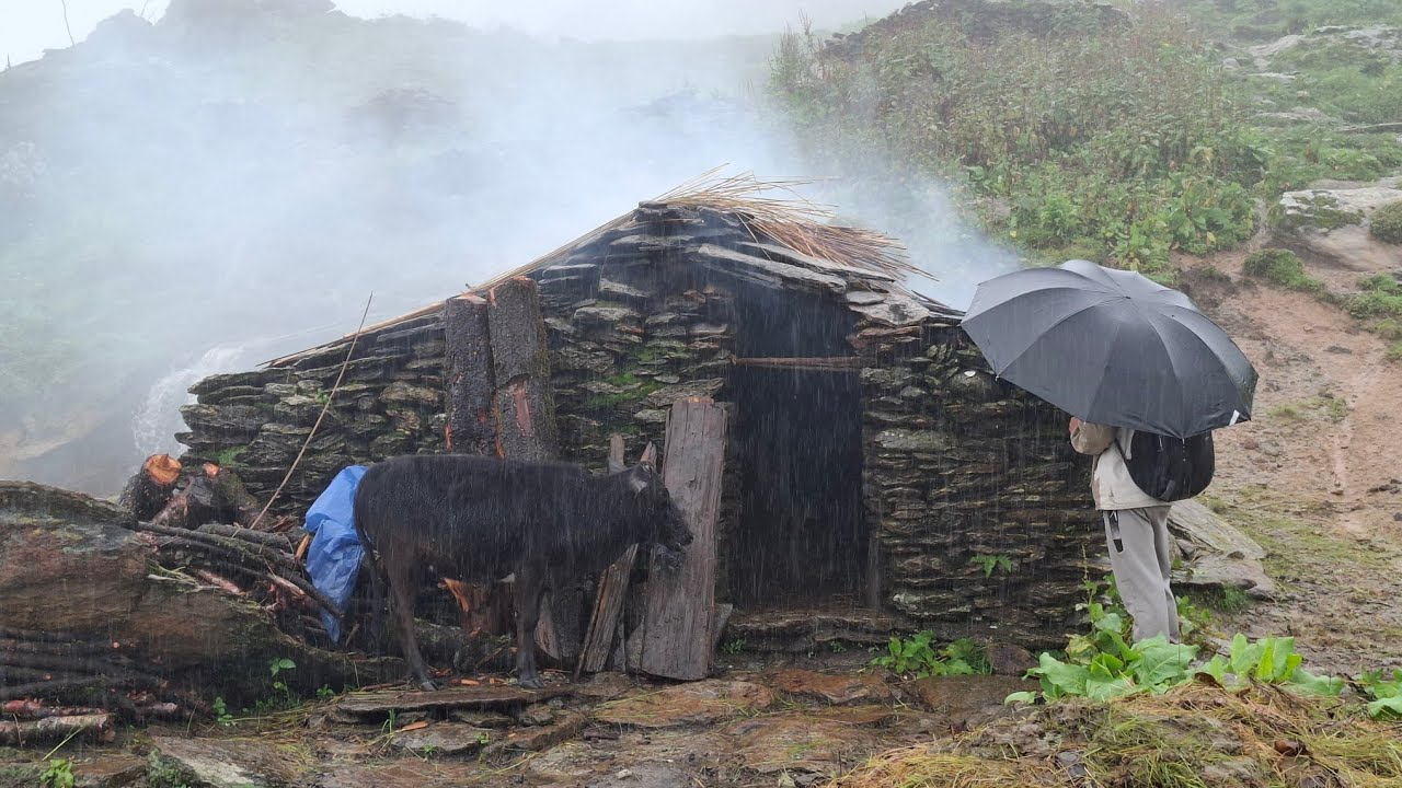 This Is Surviving Life in a Nepali Village During the Rainy Season || Beautiful Nature Documentary |