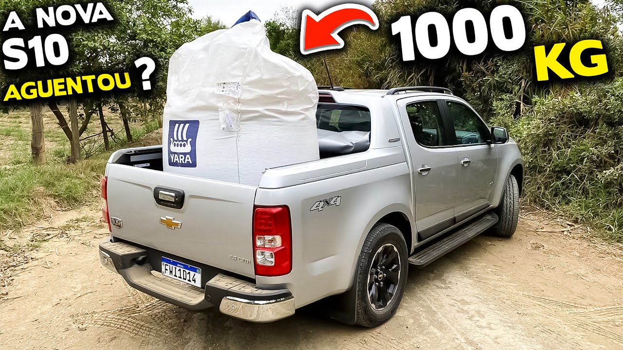 UMA TONELADA 1000 KG EM CIMA DA NOVA S10 2021!
