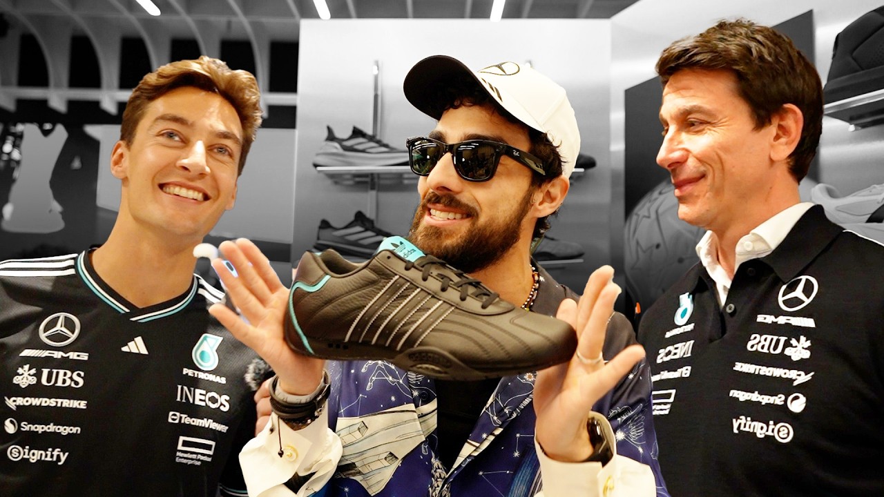 George Russell y Toto Wolf me dicen sus sneakers y autos favoritos! Mercedes F1 x Adidas