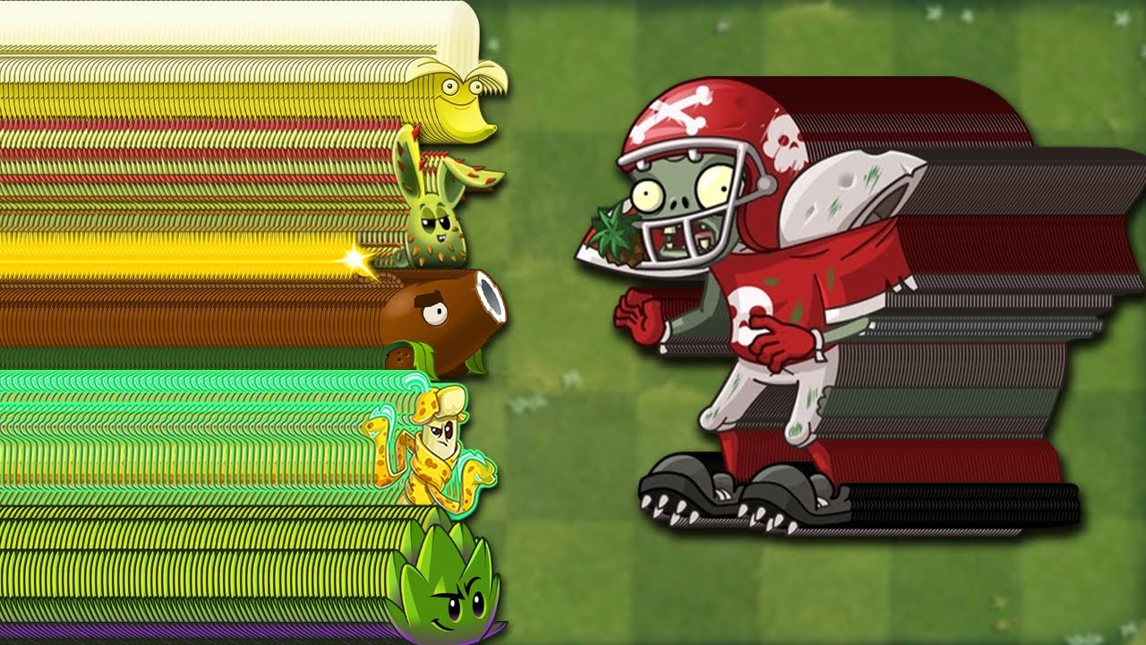 PvZ 2 Challenge - Ranking 30 Plants Max level Vs 100 All-Star Zombie