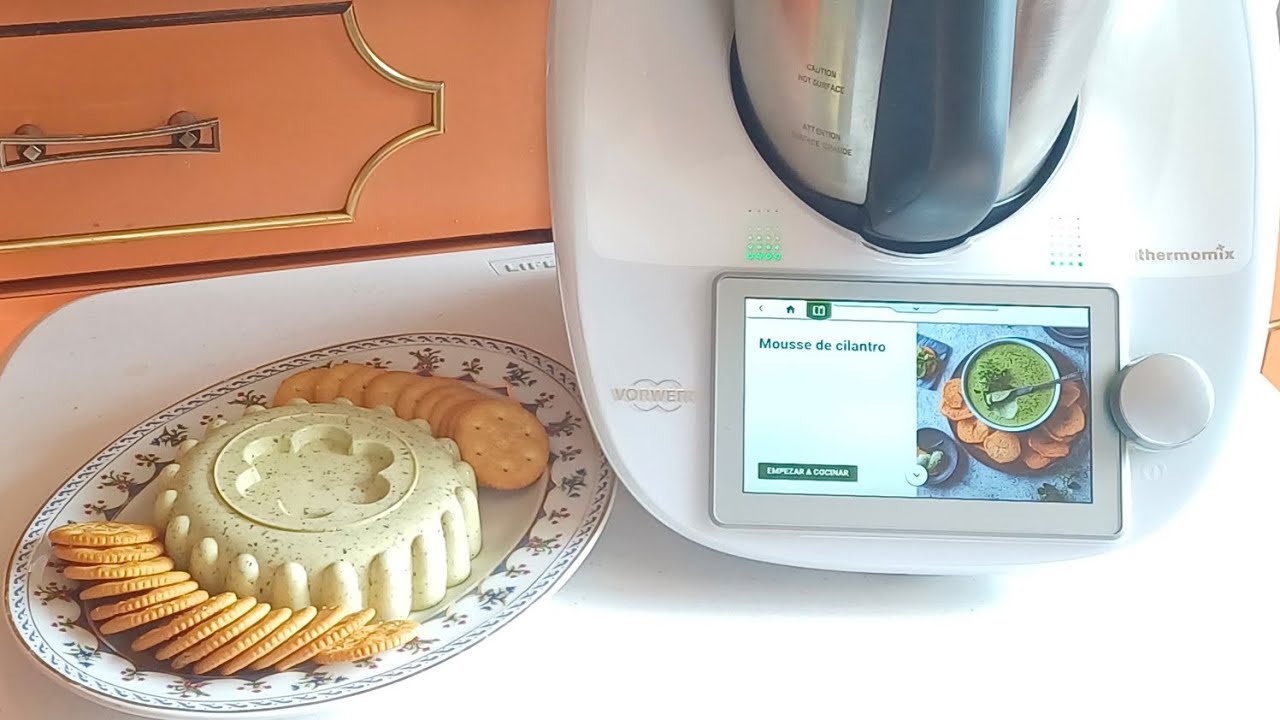 mousse de cilantro con thermomix TM5 y TM6 para botana queda espectacular 👌🏼