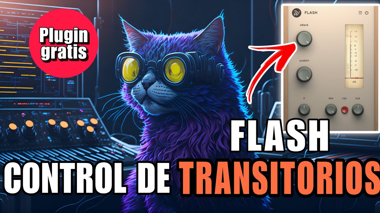 🔴 PLUGINS GRATIS para CONTROL de TRANSITORIOS, FLASH DE WAVESFACTORY producción musical mezcla