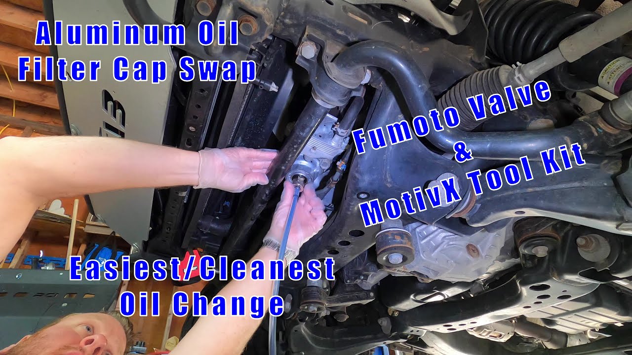Toyota Tundra, самая быстрая/чистая замена масла!... Клапан Fumoto, набор инструментов MotivX, за...