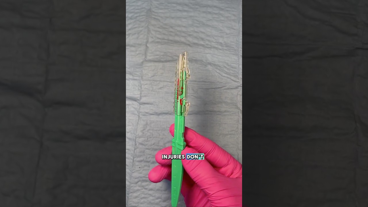Most scalpel injuries don&rsquo;t happen during the procedure⚠️ #pastudent #npstudent #howtostitch #howto