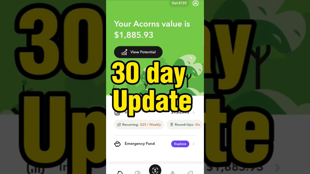 Acorns Investment App | 30 Day UPDATE | Auto Investing #acorns #acornsapp