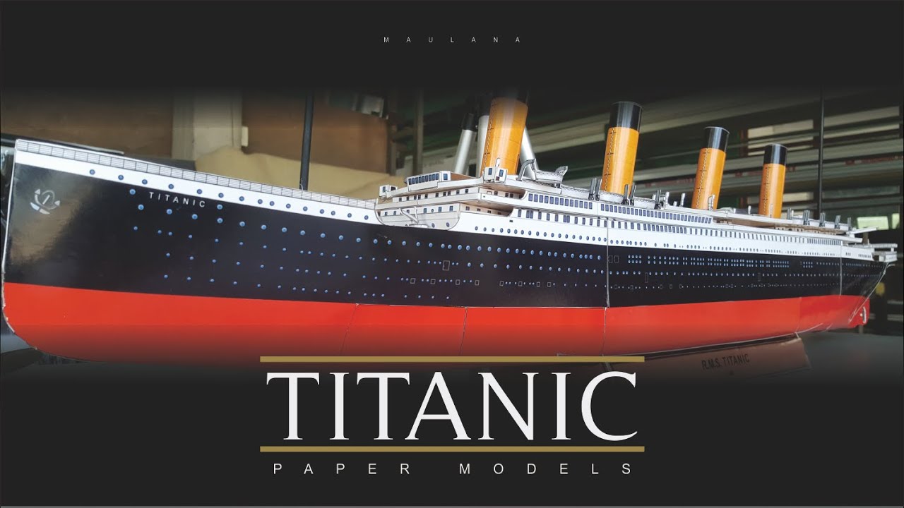 Detail parts RMS Titanic A3 Printed Paper Models ASMR #DIY #Papermodels #Papercraft #Papertoy