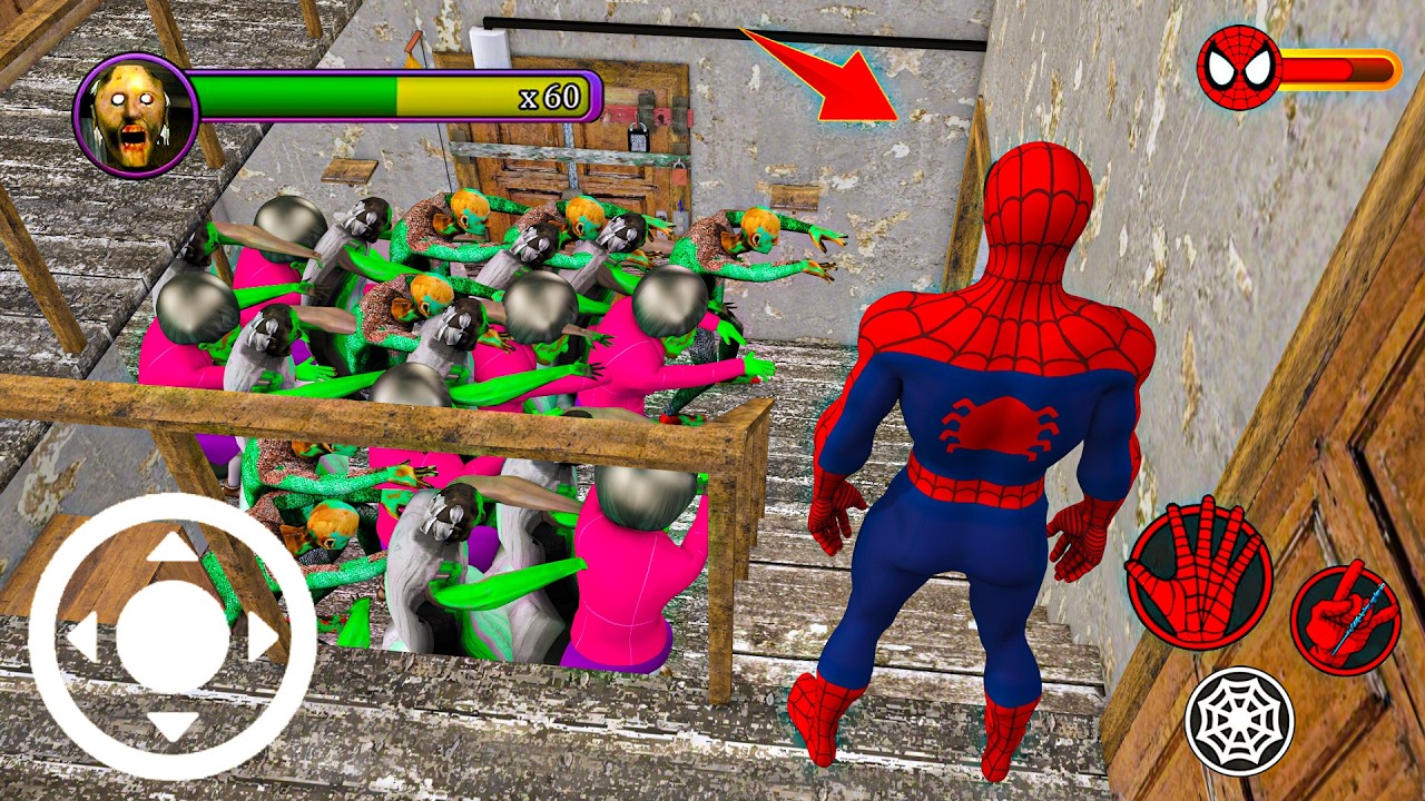 Playing as EVERYONE Mix Family Horror: Squid Game Doll Army vs Spider Baby Team in Granny House