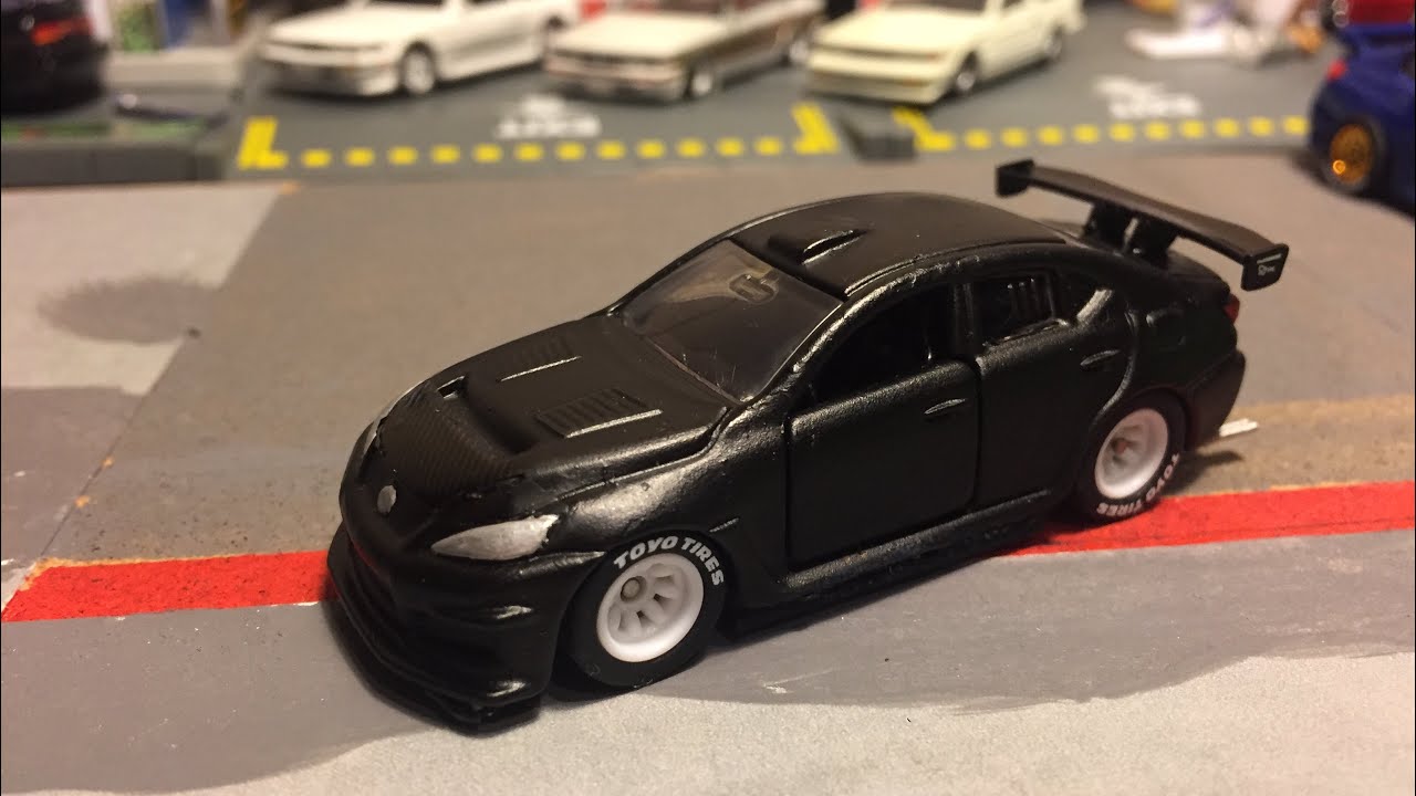 1/64 JDM custom【トミカ改造】レクサス ドリ車フルエアロ仕様