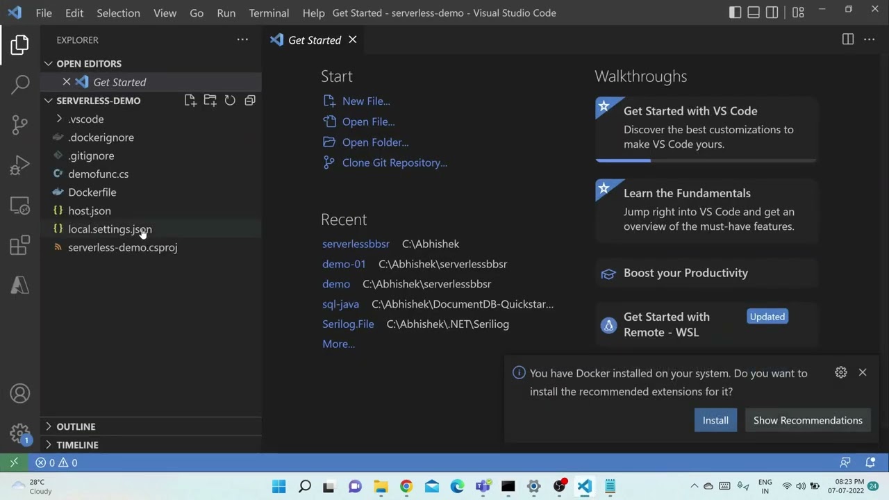 Azure Function Containerization