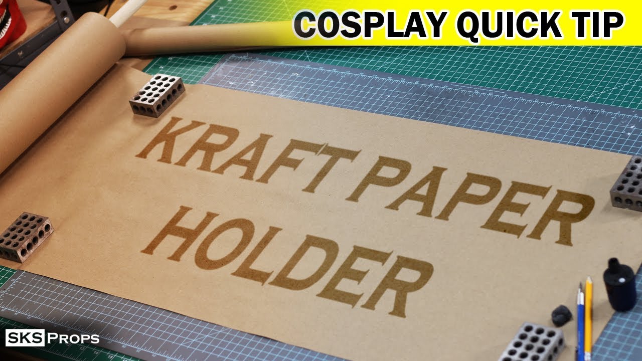 How to Make a Kraft Paper Table Runner / Dispenser to Protect Your Workbench Top