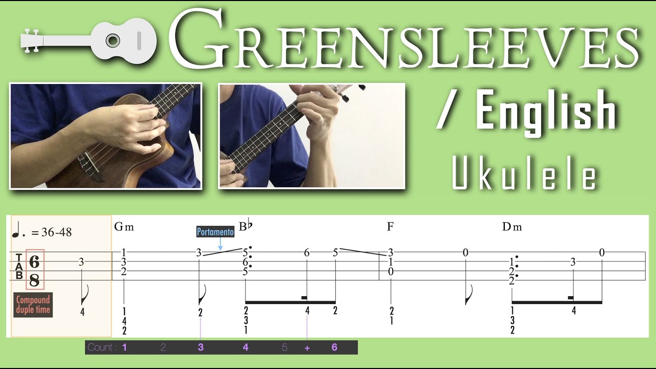Greensleeves / English (Ukulele) [TAB]