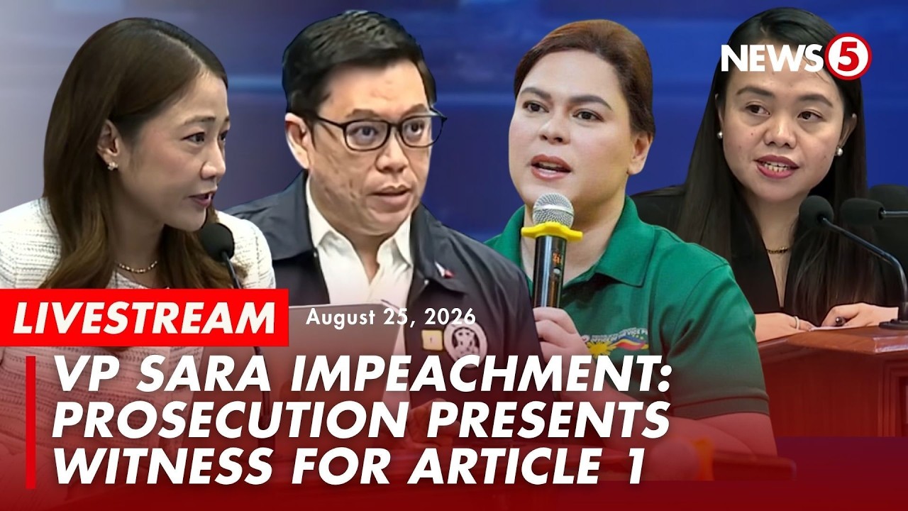 LIVE | Impeachment hearing of VP Sara Duterte - Day 18 #VPSaraonTrial (August 25, 2026)