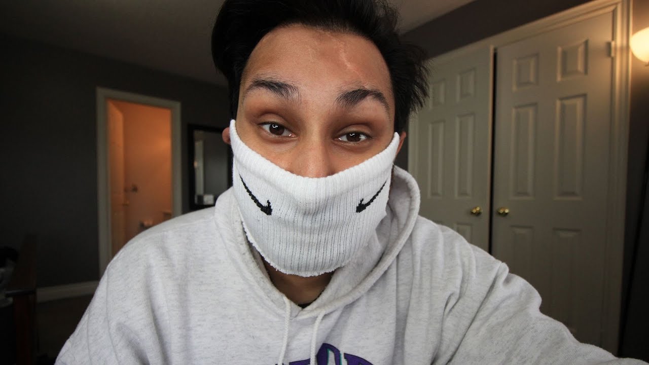 How to Create a Face Mask from Nike Socks (Quarantine Hacks)