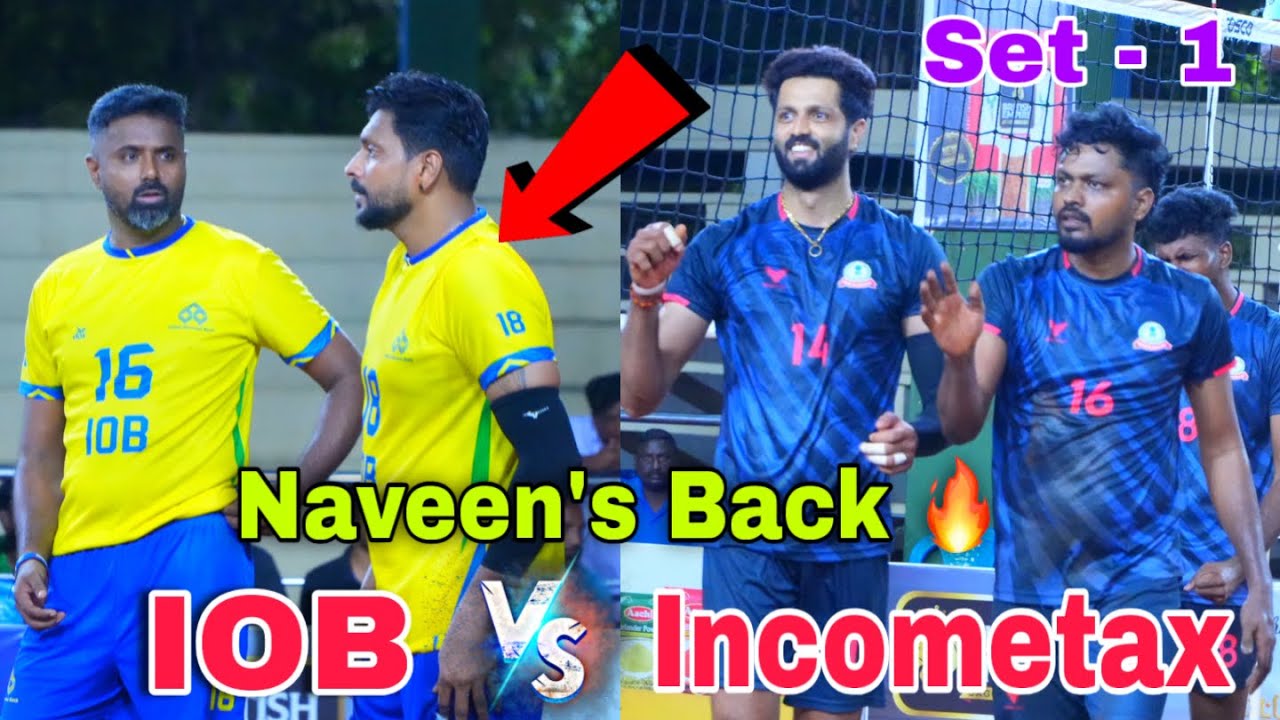 Naveen’s Back 🔥IOB Vs Incometax | Set 1 | Chennai A Division Volleyball Championship 2026
