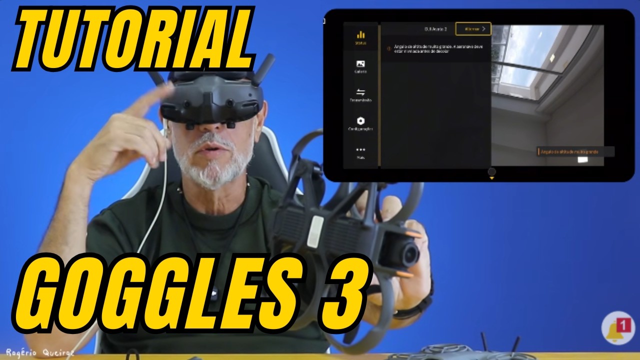 COMO CONFIGURAR o óculos DJI GOGGLES 3 e N3: TUTORIAL COMPLETO PASSO A PASSO