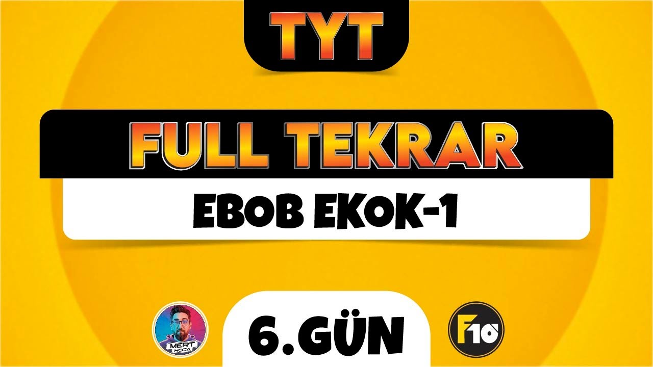 TYT Matematik Full Tekrar Kampı | 6.Gün | Ebob Ekok-1 | 2023 | #tytbitsin