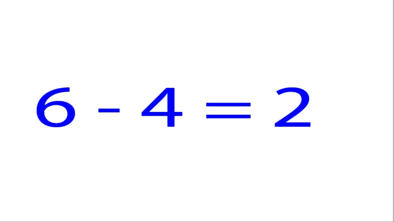 Flashcard, Subtract 4