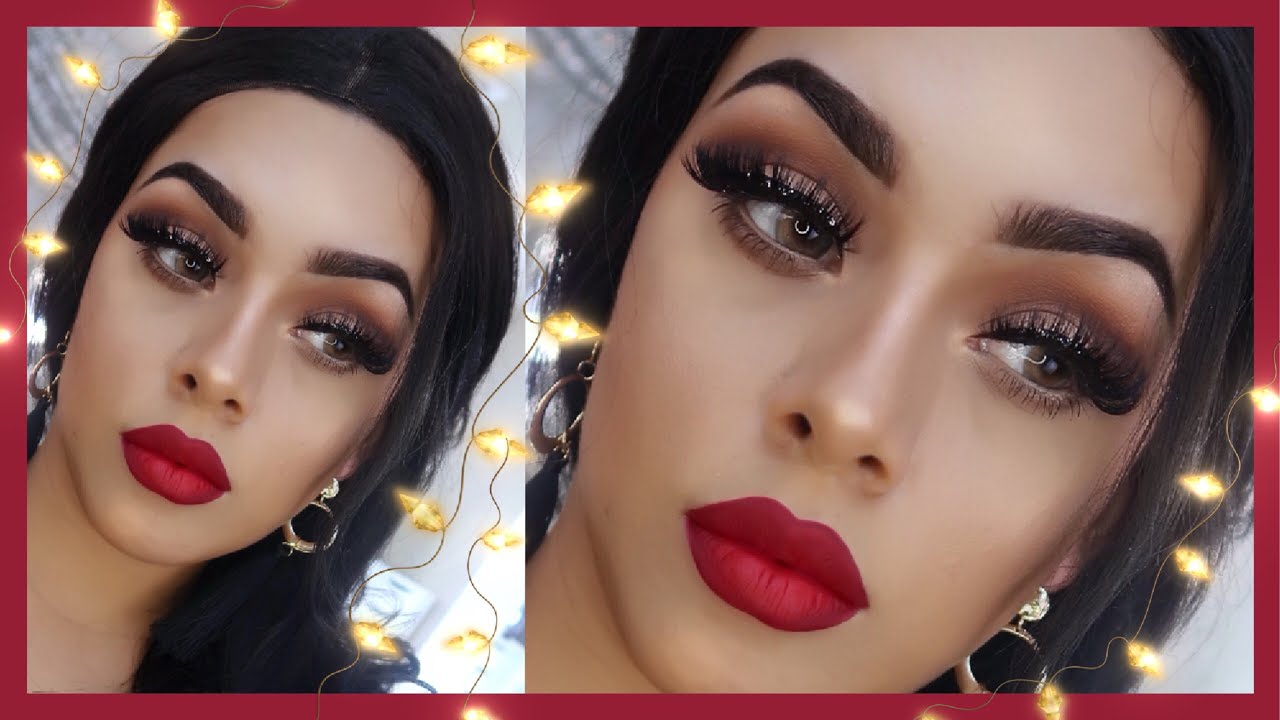 MAQUILLAJE EN MINUTOS PARA NAVIDAD- CLÁSICO Y HERMOSO