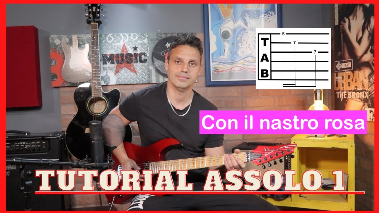 Con il nastro rosa - TUTORIAL assolo 1 (Lucio Battisti / Phil Palmer) | Tab Chitarra