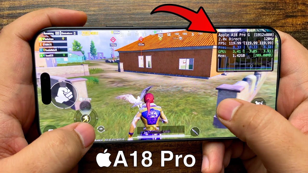 iPhone 16 Pro Max PUBG Performance Test - 120FPS Gameplay