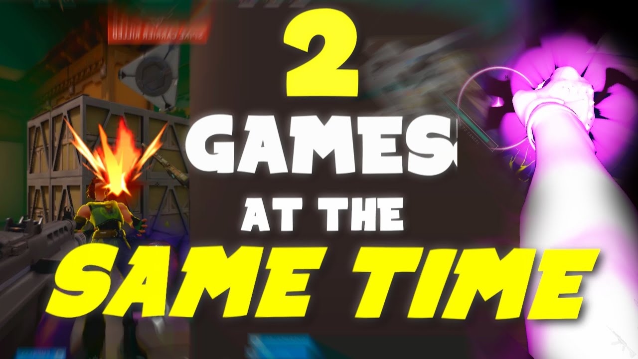 Playing 2 Valorant Games At the SAME TIME...