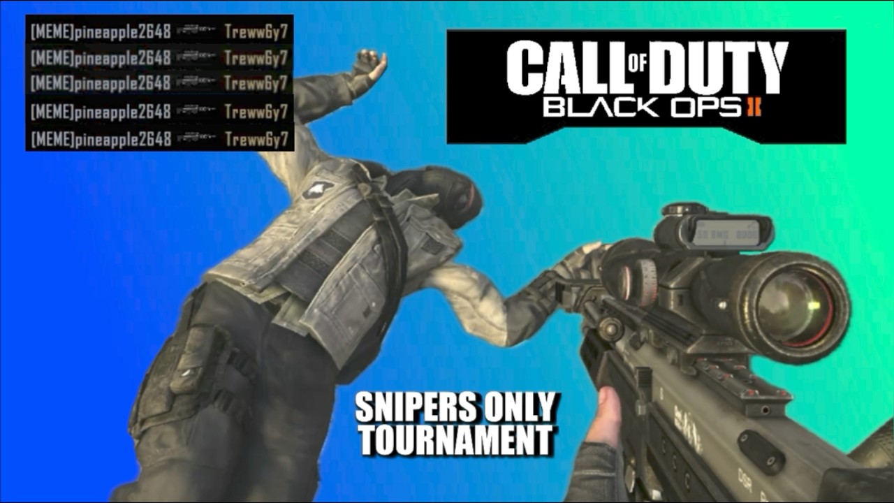 Here Is How I *NEARLY* Won A BO2 Snipers Only Tournament [INSANE 360 SHOT] (Call of Duty)