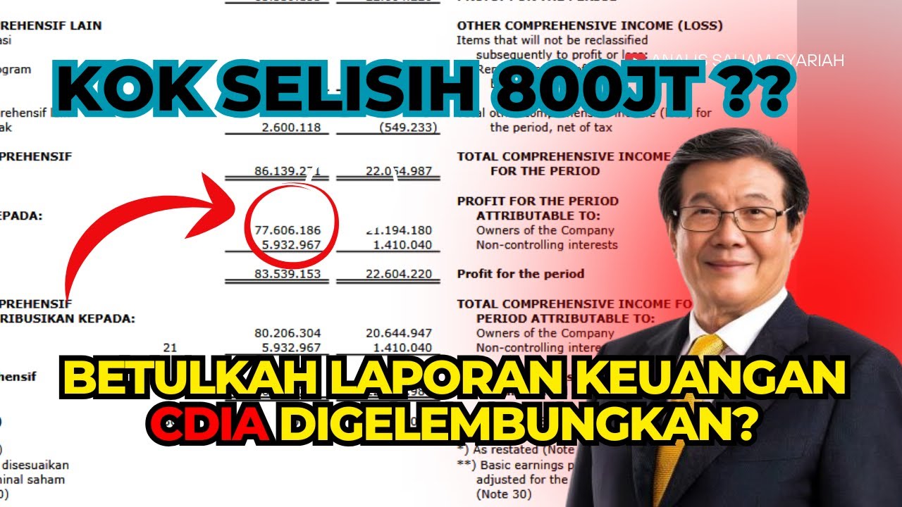 Betulkah Laporan Keuangan CDIA Digelembungkan? Kok Beda dengan Sistem?