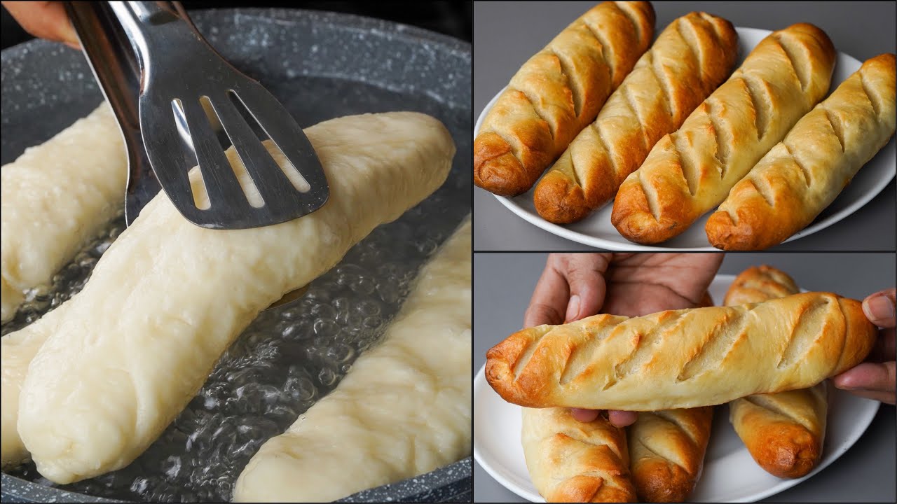 I Put Bread Dough In Boiling Water & Make This Dinner Roll | Soft & Sponge Bread Recipe