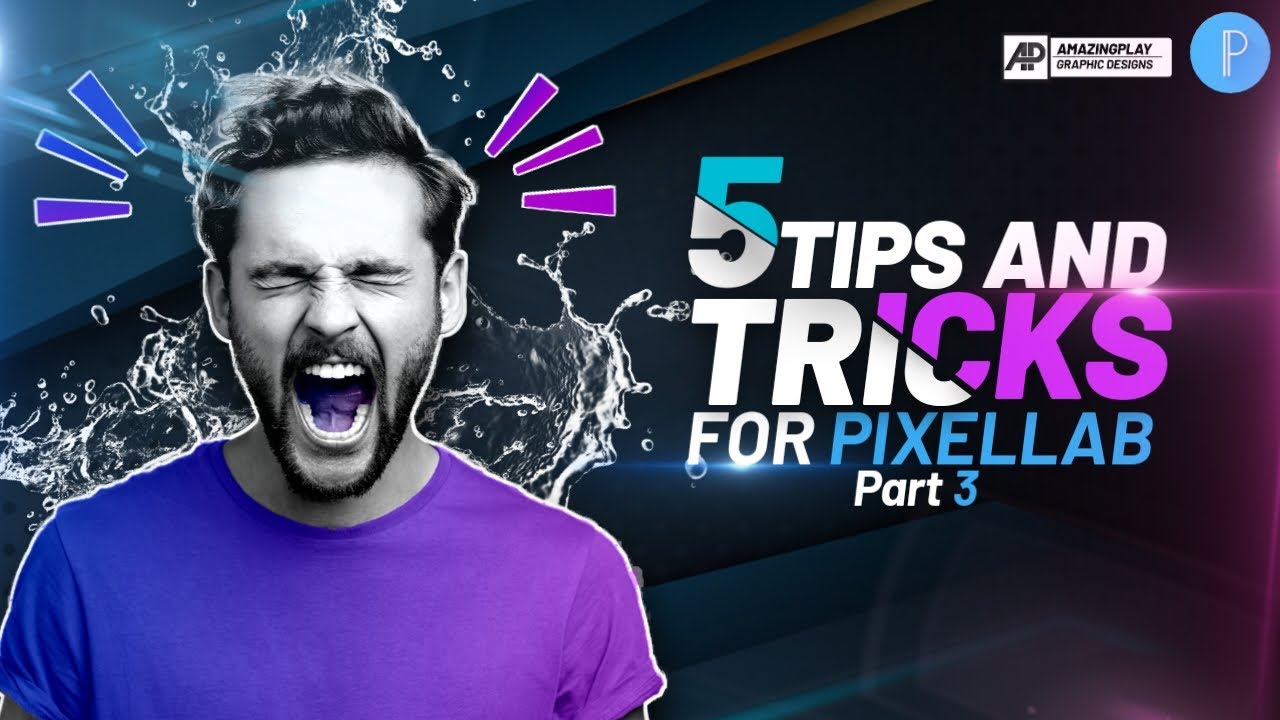 5 Tips and tricks for poster graphic design on pixellab | poster design editing tutorial Amazingplay