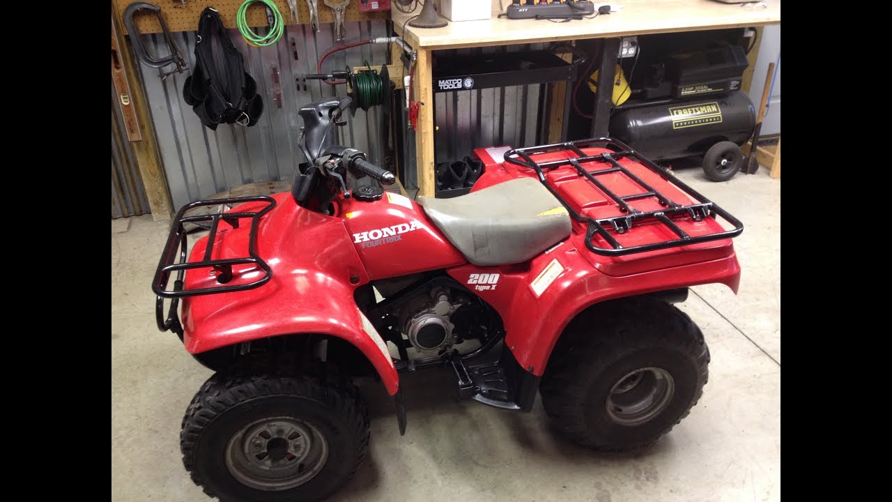 Restored Honda 1995 Fourtrax 200 type 2 overview