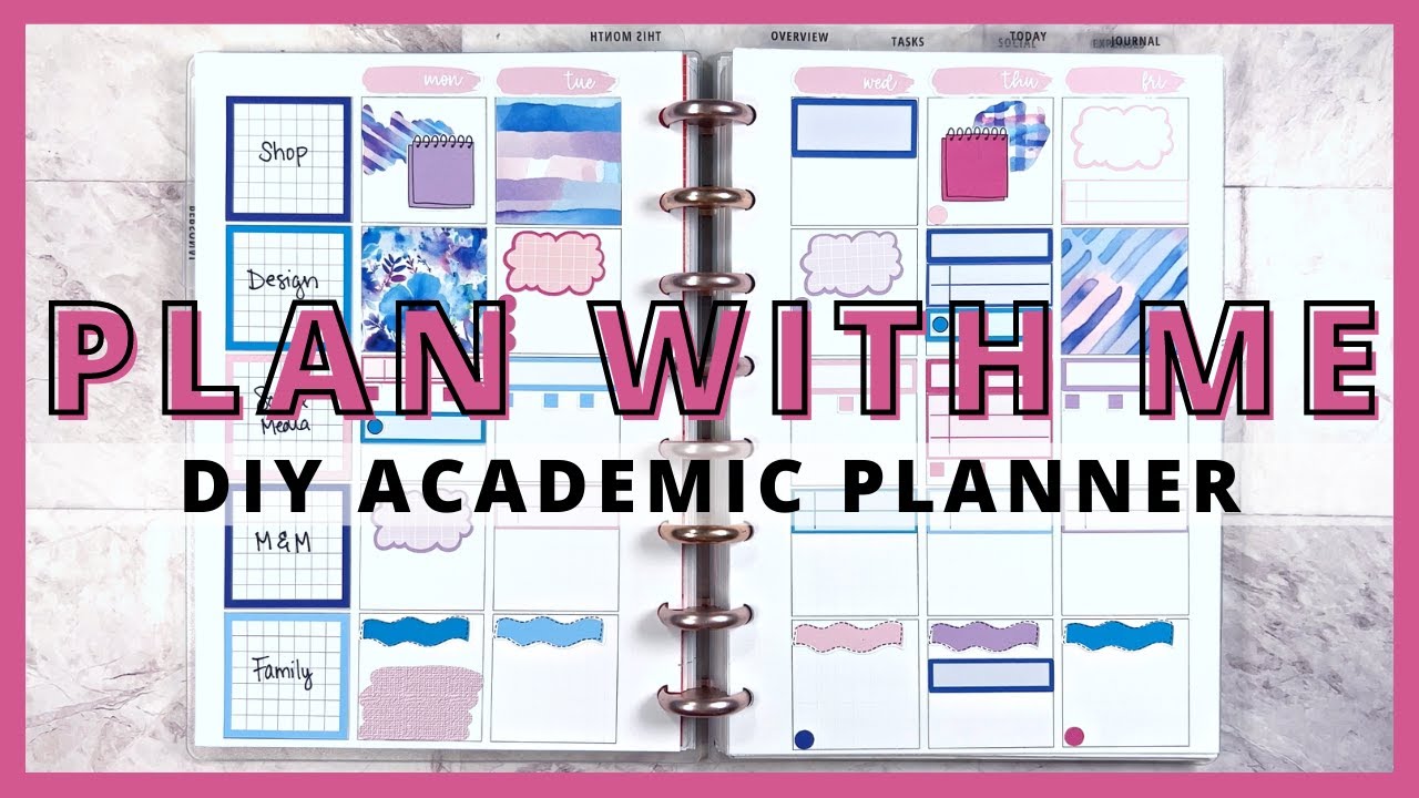 PLAN WITH ME // A5 Frankenplanner with DIY ACADEMIC LAYOUT // Ft. Only Plans Sticker Shop