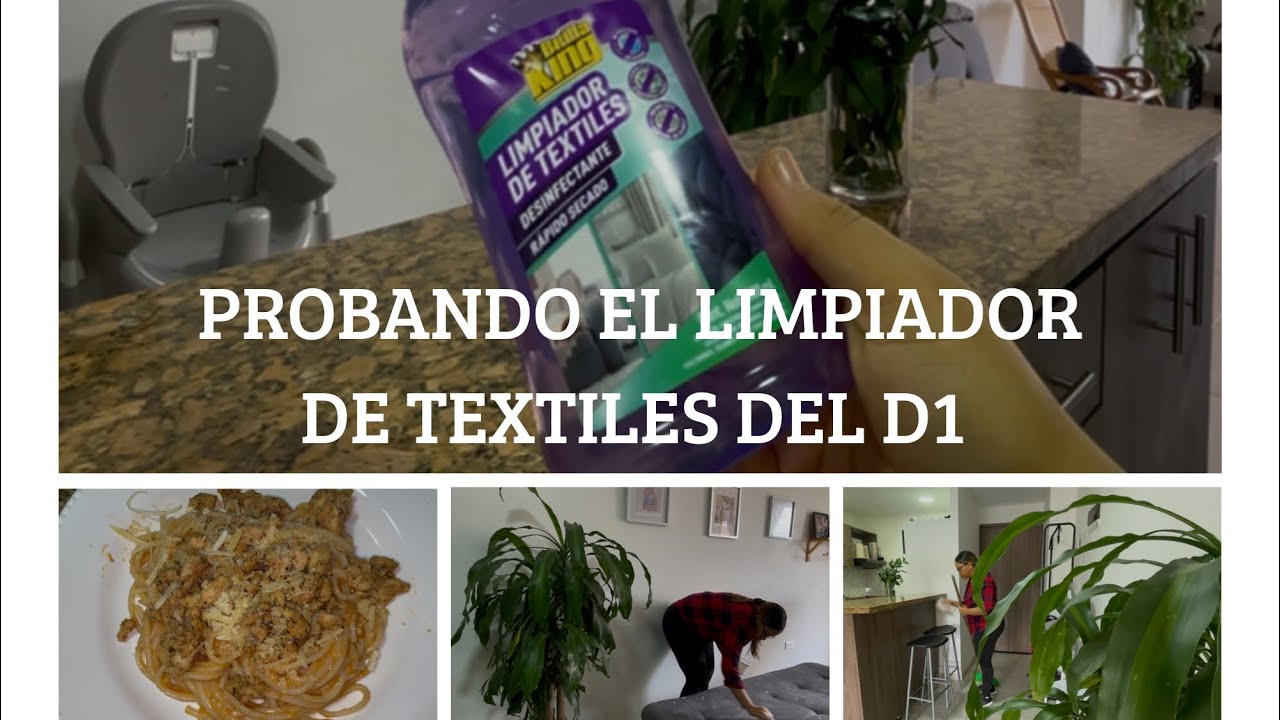 RECETA DE PASTAS SÚPER FÁCILES / PROBANDO EL LIMPIADOR DE TEXTILES DEL D1 / LIMPIEZA DEL SOFÁ Y SALA
