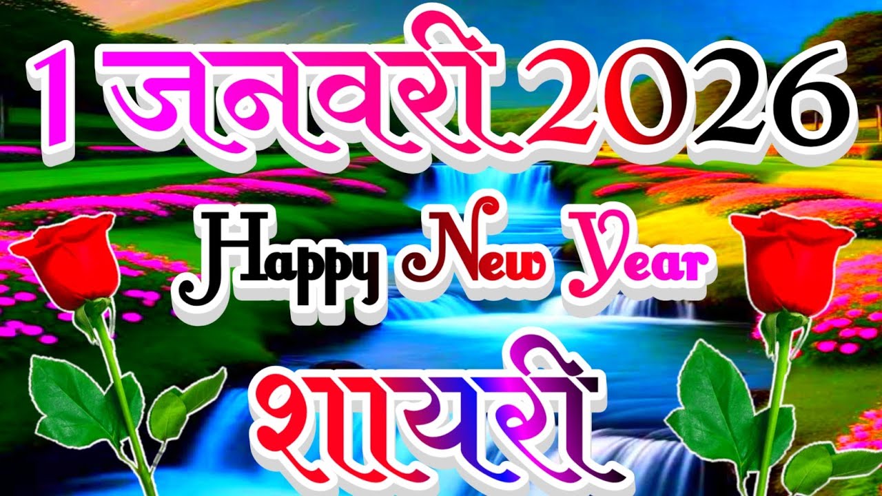 1 January 2026 Happy New Year Shayari 🌹 नए साल की शायरी 2026 की 🌹 Happy New Year Shayari 🌹 Shayari