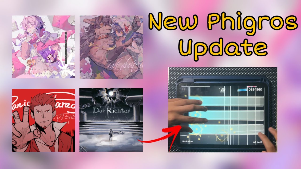 【Phigros】2 Old Songs + 2 New AT Charts - First Try