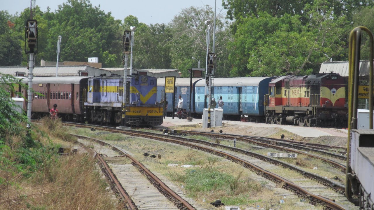 CROSSING, OVERTAKE !! BG and MG TRAINS !! - Indian Railways