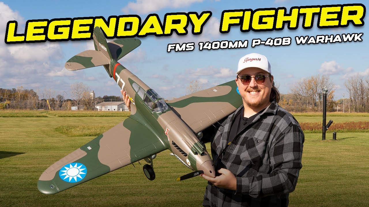 Полет легенды | FMS 1400mm P-40B Warhawk
