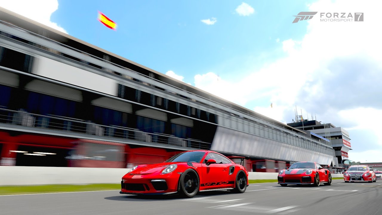 Forza Motorsport 7 l XBox One X Enhanced Gameplay l Porsche GT3 RS on Barcelona