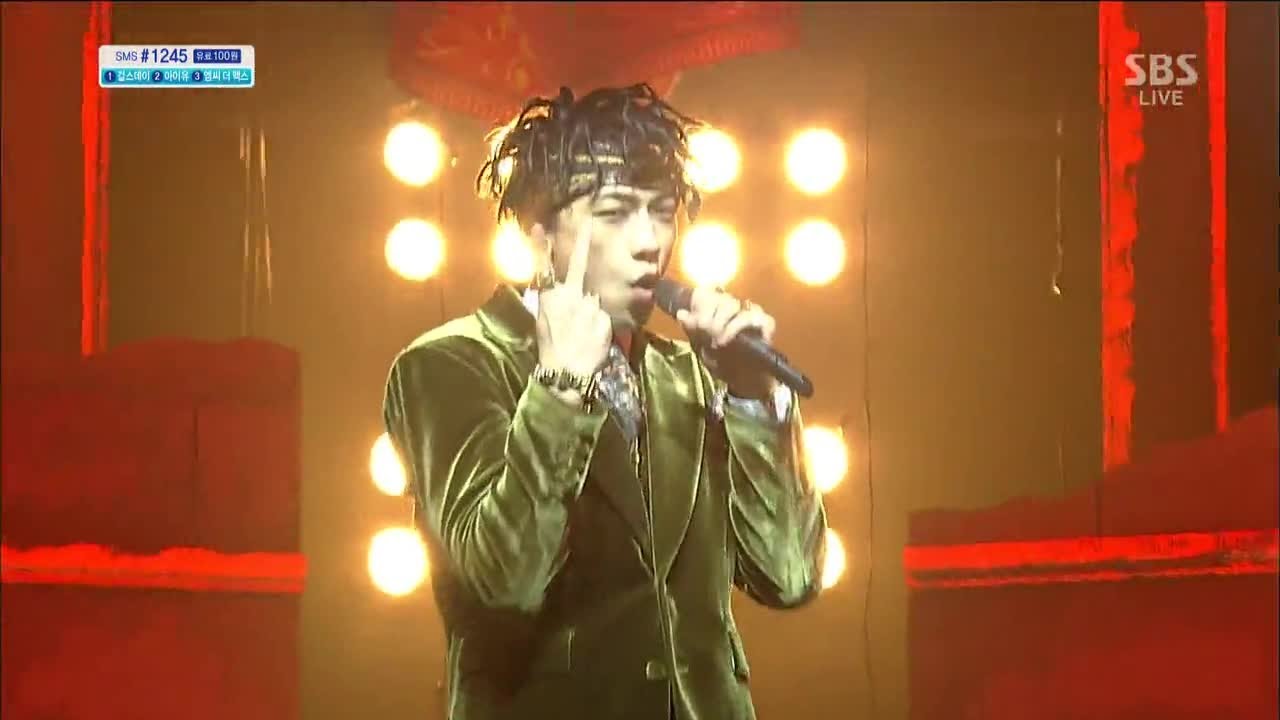 [Rain Rain] - LA SONG @ Популярная песня Inkigayo 140112