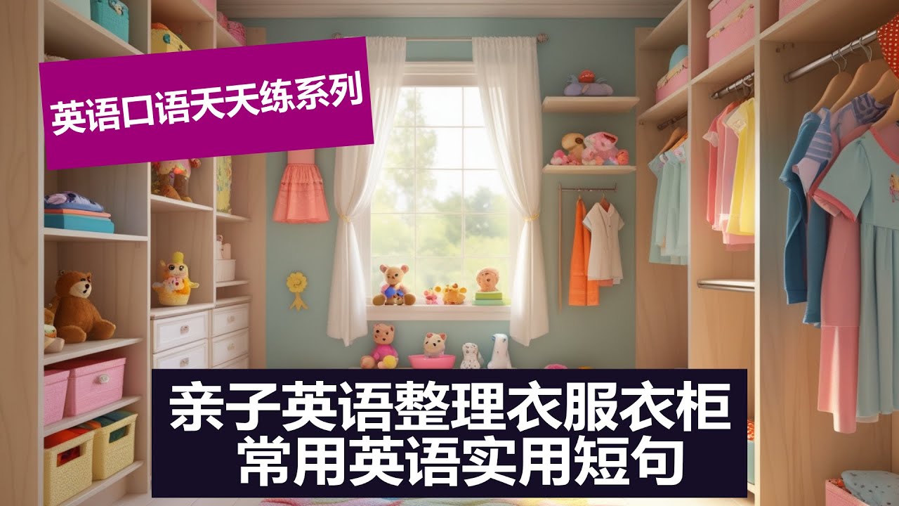 告别“脏乱差”衣柜！亲子英语，让整理衣服变有趣！