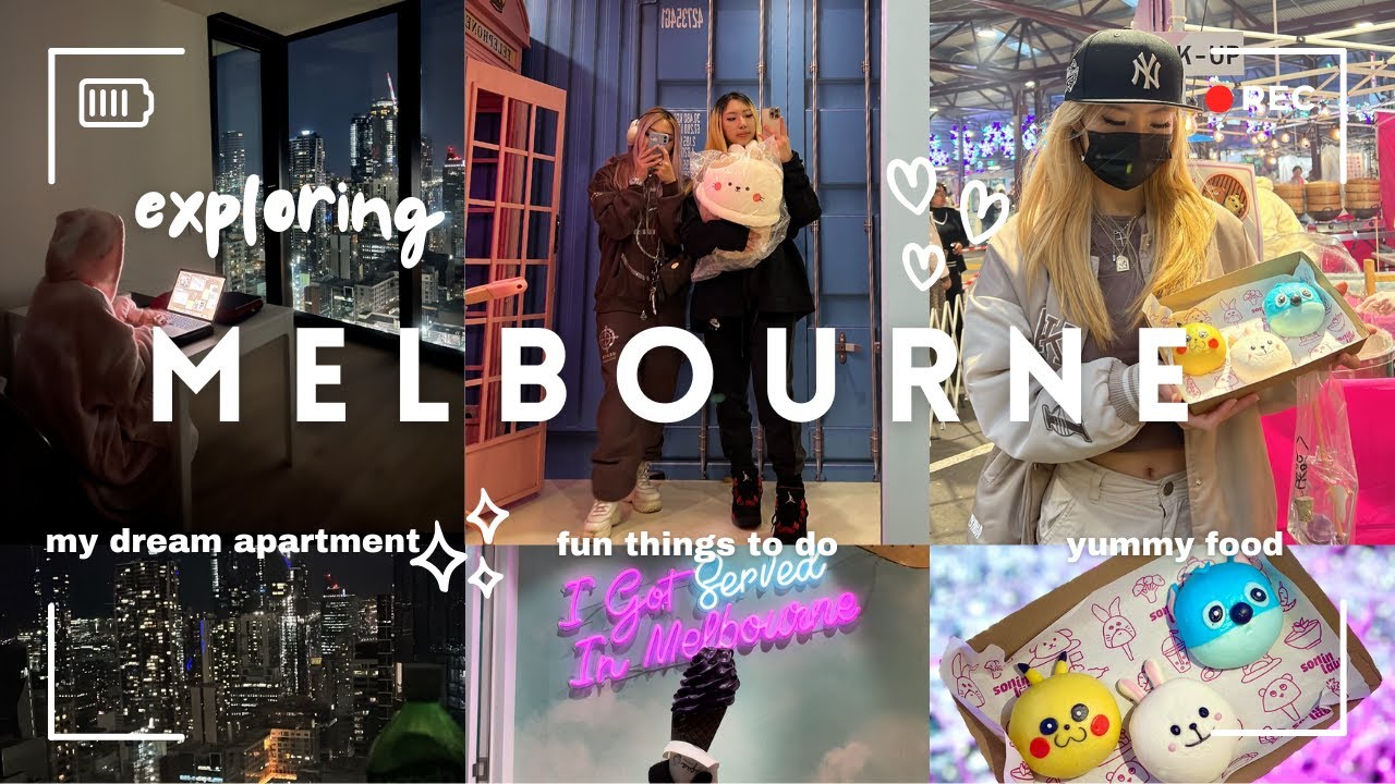 exploring the city of melbourne vlog | cute eats, fun things to do and living in my dream apartment