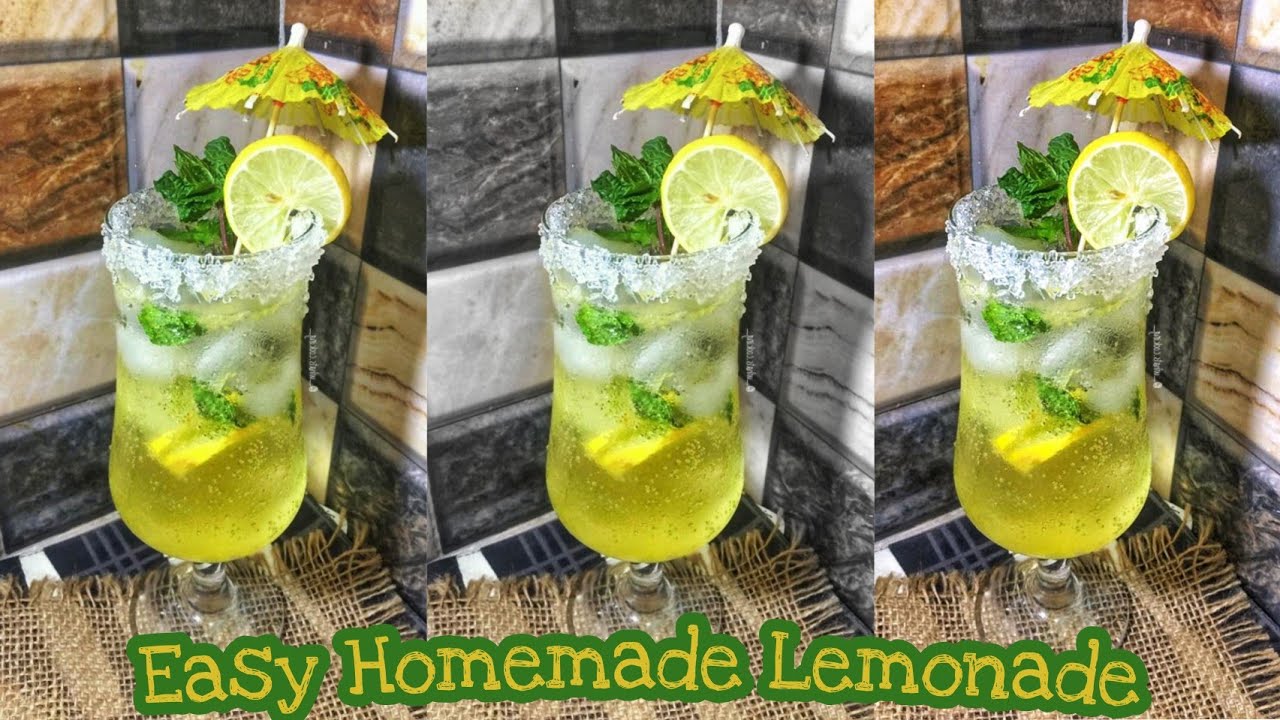 Easy Homemade Refreshing Lemonade From Scratch  | Summer Drink