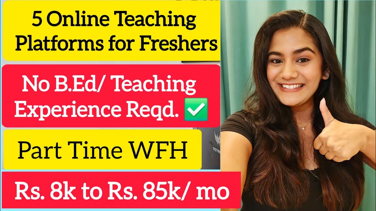 🔥 5 Legit Online Teaching Platforms for Freshers 