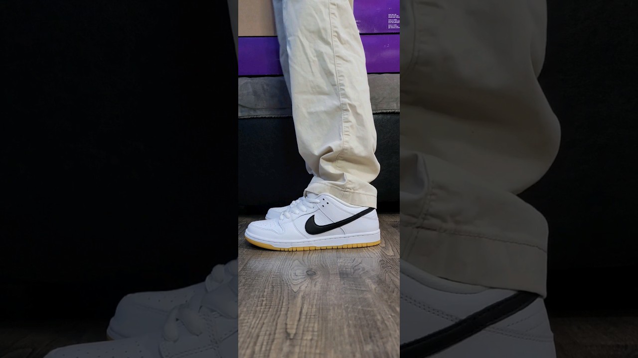 Nike SB Dunk Low Pro ISO White/Gum Unboxing!!On Feet Look! Detailed Look!!