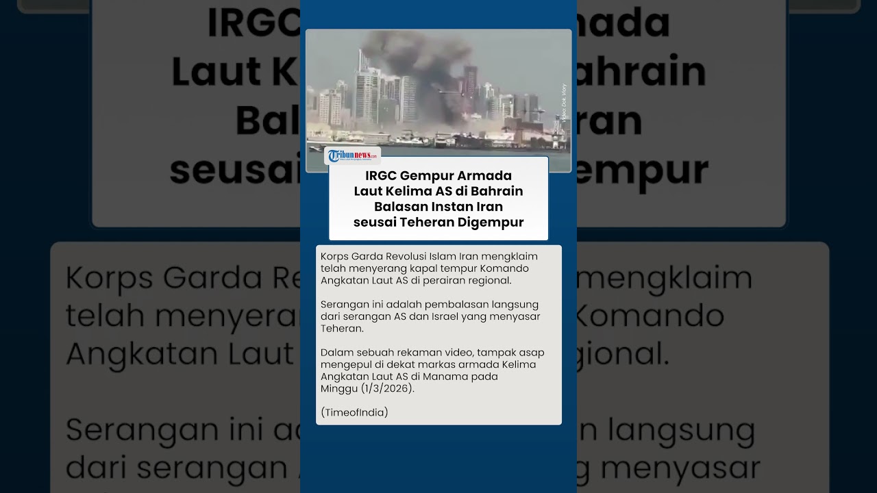 AS Keok Telak! IRGC Gempur Armada Laut Kelima AS di Bahrain Balasan Iran seusai Teheran Digempur