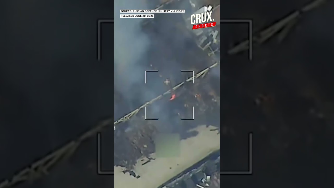 ON CAM: Russian Bombers Smash Ukraine Drone Hub As Thick Smoke Engulfs Kharkiv
