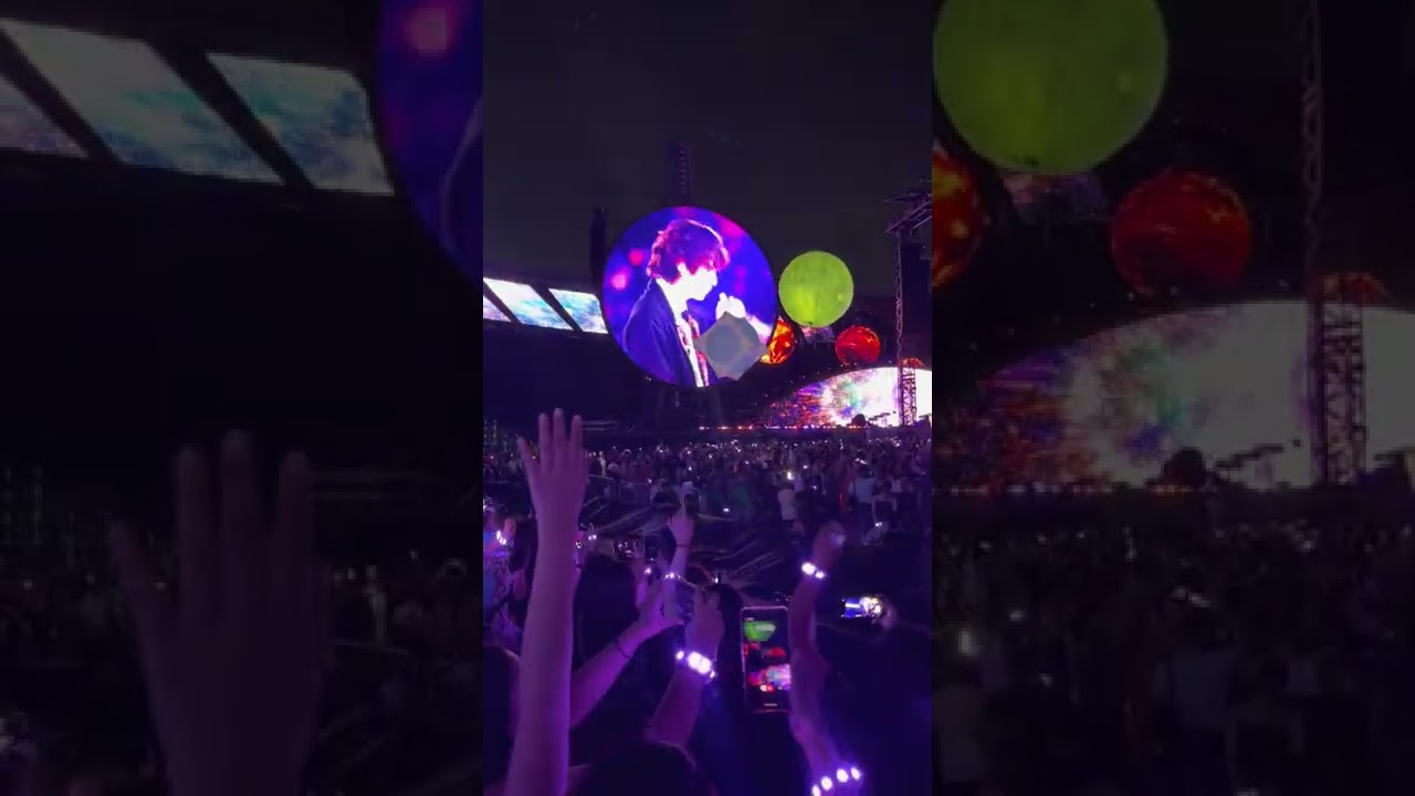 Coldplay and Jin- The Astronaut Live Argentina Buenos Aires #coldplay #argentina #bts #jin