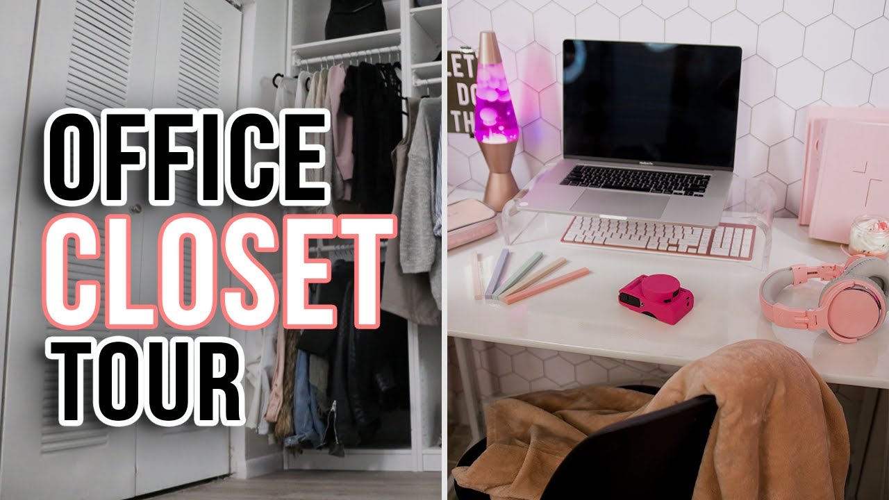 Small Apartment Closet TRANSFORMED into a Small Office Space | TOUR